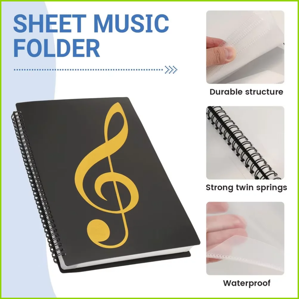 Flexible 40 Pages Piano Music  - огляд і ціна Blank Sheet Music Notebook