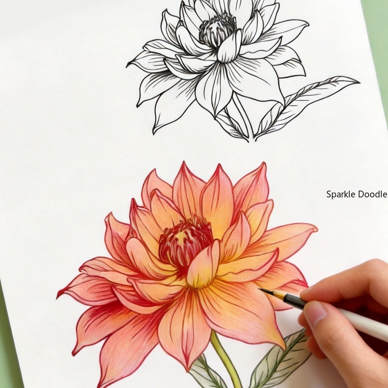 An Adult Decompression Flower  - огляд і ціна Chinese Calligraphy Practice Book